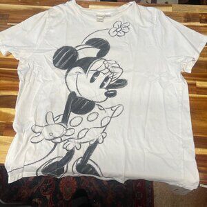 H & M Disney Minnie Mouse t shirt, ladies XL, 100 % cotton